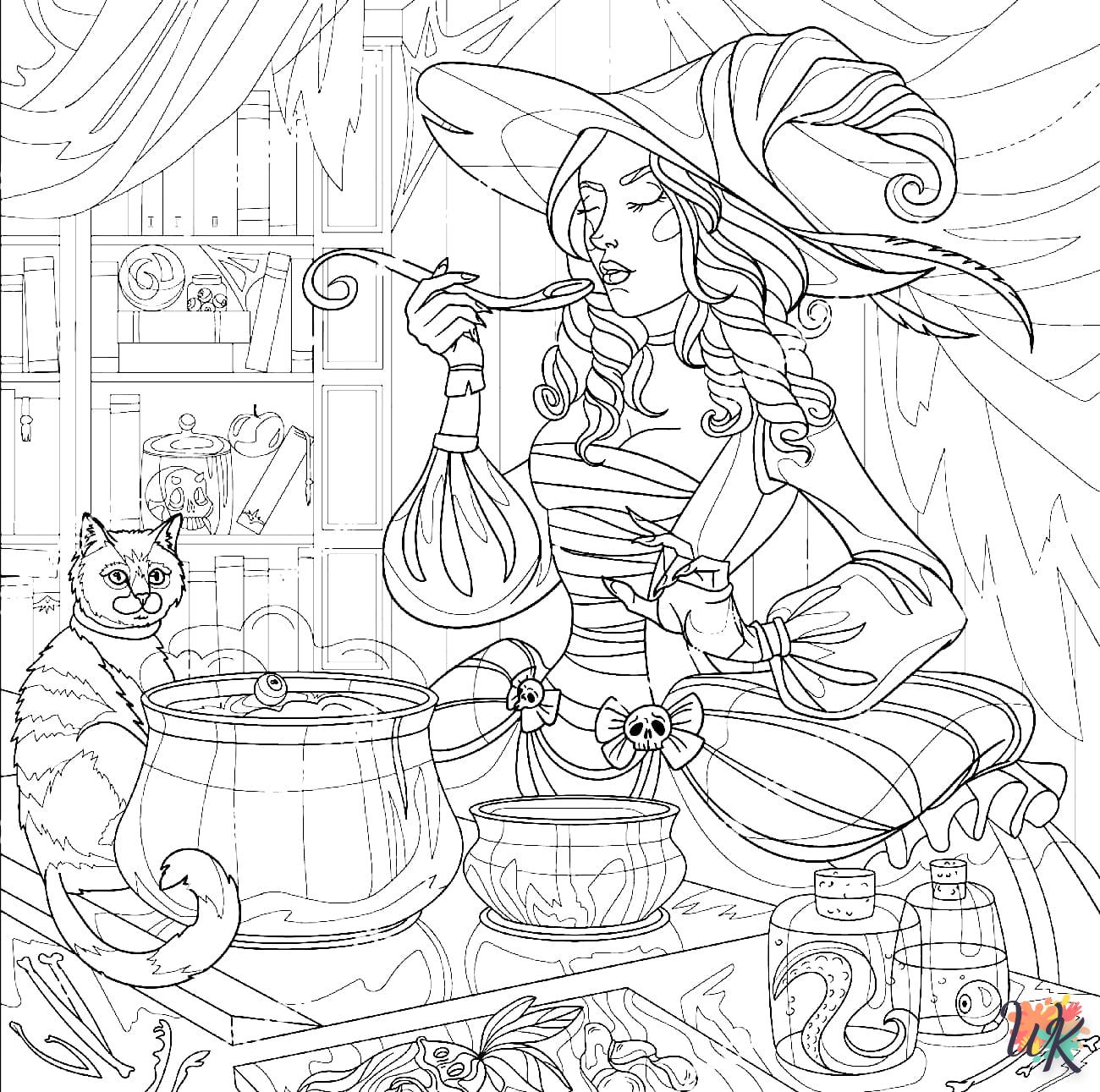 Strega 10 Disegni da Colorare Strega 8